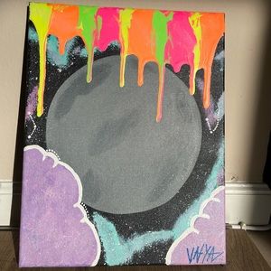 rainbow galaxy painting